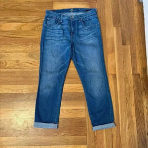 7 For All Mankind jeans The Cropped Relaxed Skinny size 26